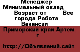 Менеджер › Минимальный оклад ­ 8 000 › Возраст от ­ 18 - Все города Работа » Вакансии   . Приморский край,Артем г.